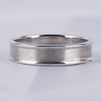 5.50 MM 10K 14K 18K Solid Rose Gold Mens Engagement Ring (TLR11007)