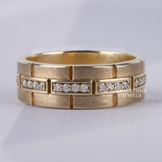 Unique Eternity Lab Diamond 14K Solid Gold Engagement Ring (TLR11921)