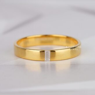 0.05CT Baguette Lab Grown Diamond Engagement Ring For Women (TLR13917)