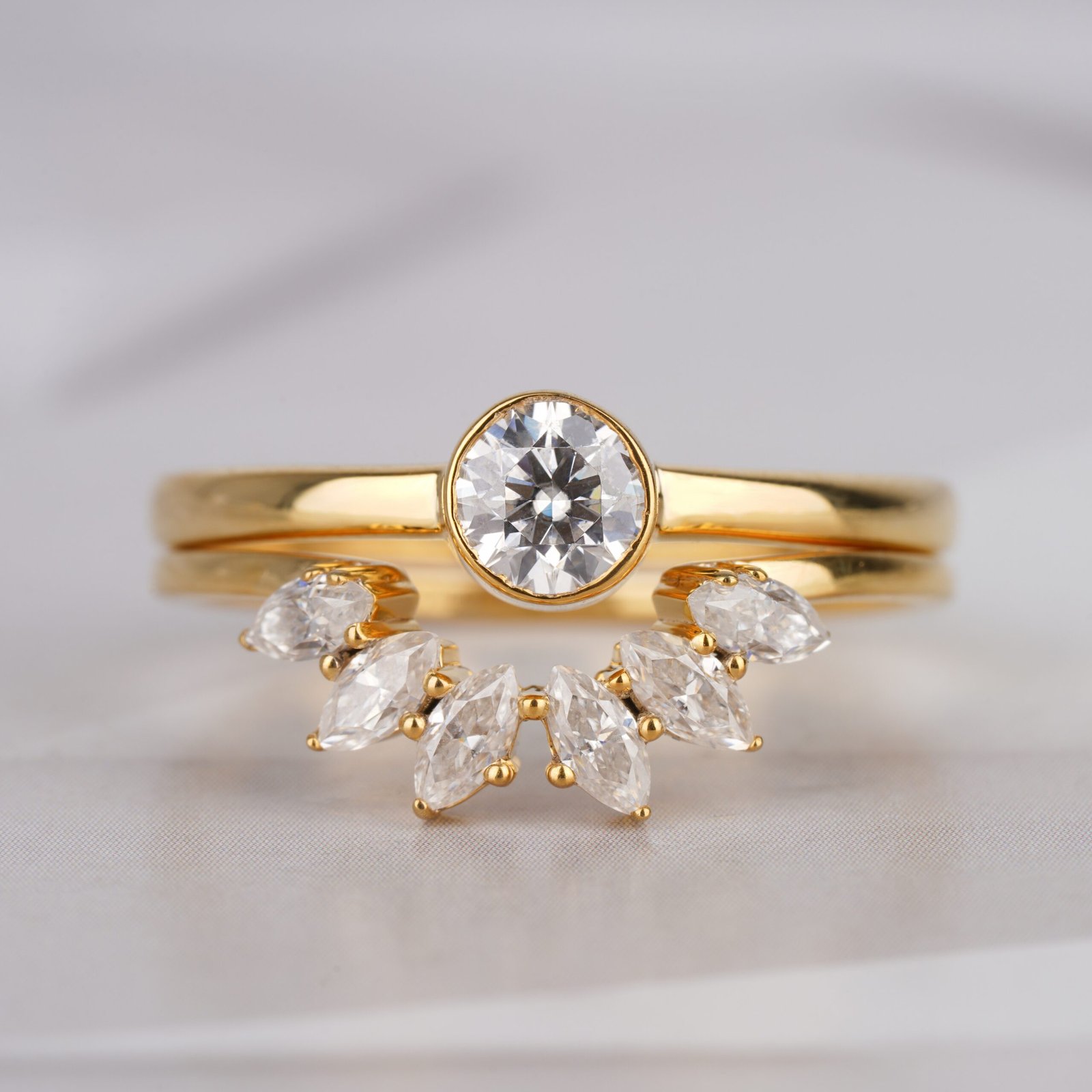 Lab Grown Diamond Ring Set
